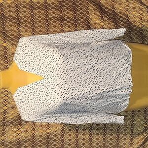 Carolina Belle Montreal: V Neckline Blouse with Hearts